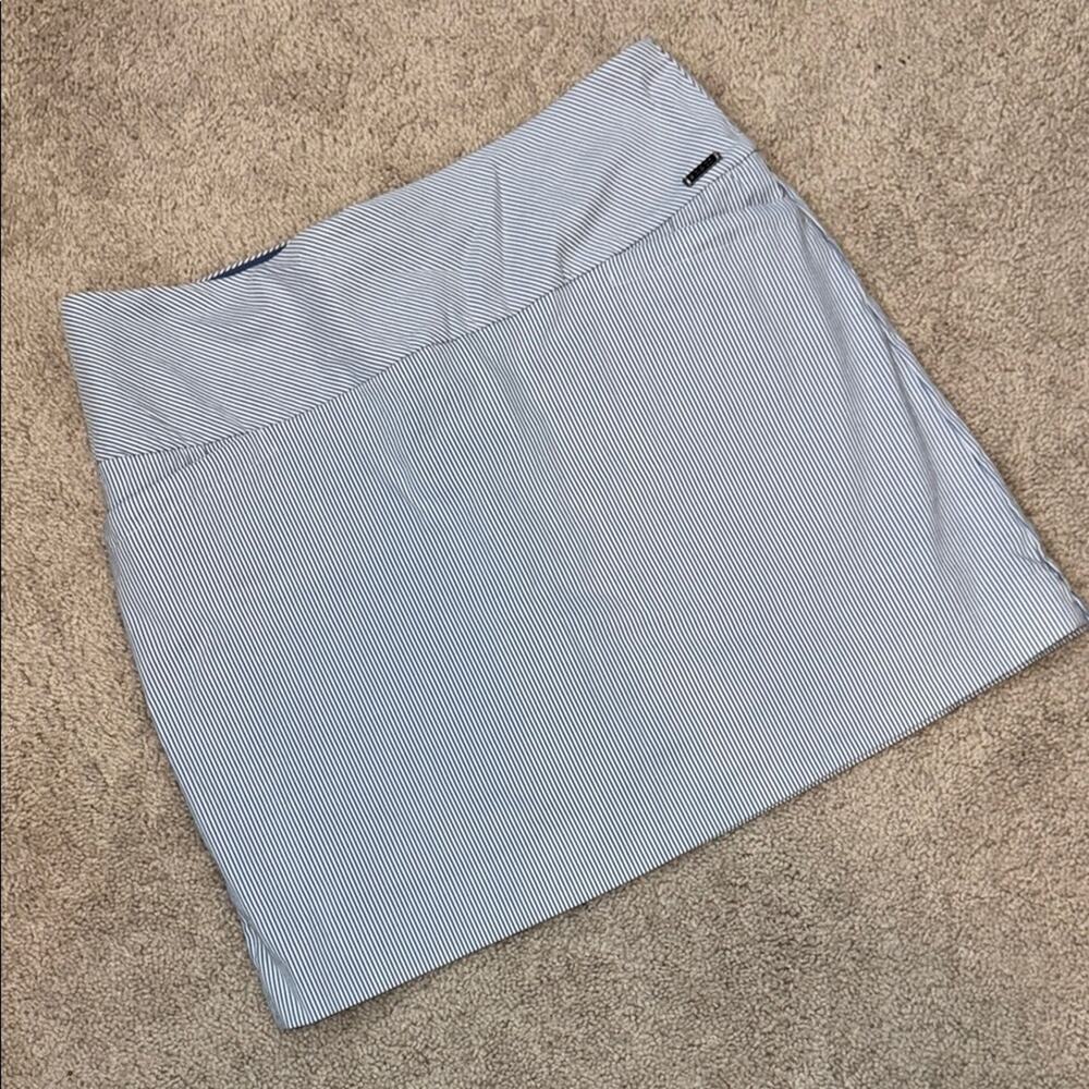 S.C. & Co Striped Athletic Pull On Stretch Skort with Shorts Womens XL